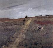 William Merritt Chase Landscape oil painting on canvas